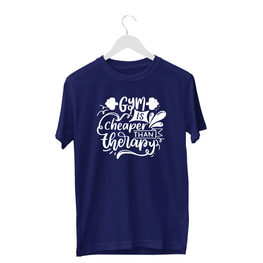 Gym is cheaper than therapy  | Men Tee